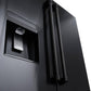 ZLINE 36 in. 28.9 cu. ft. Standard-Depth French Door External Water Dispenser Refrigerator with Dual Ice Maker in Black Stainless Steel (RSM-W-36-BS) - KB&A The Home Improvement Store