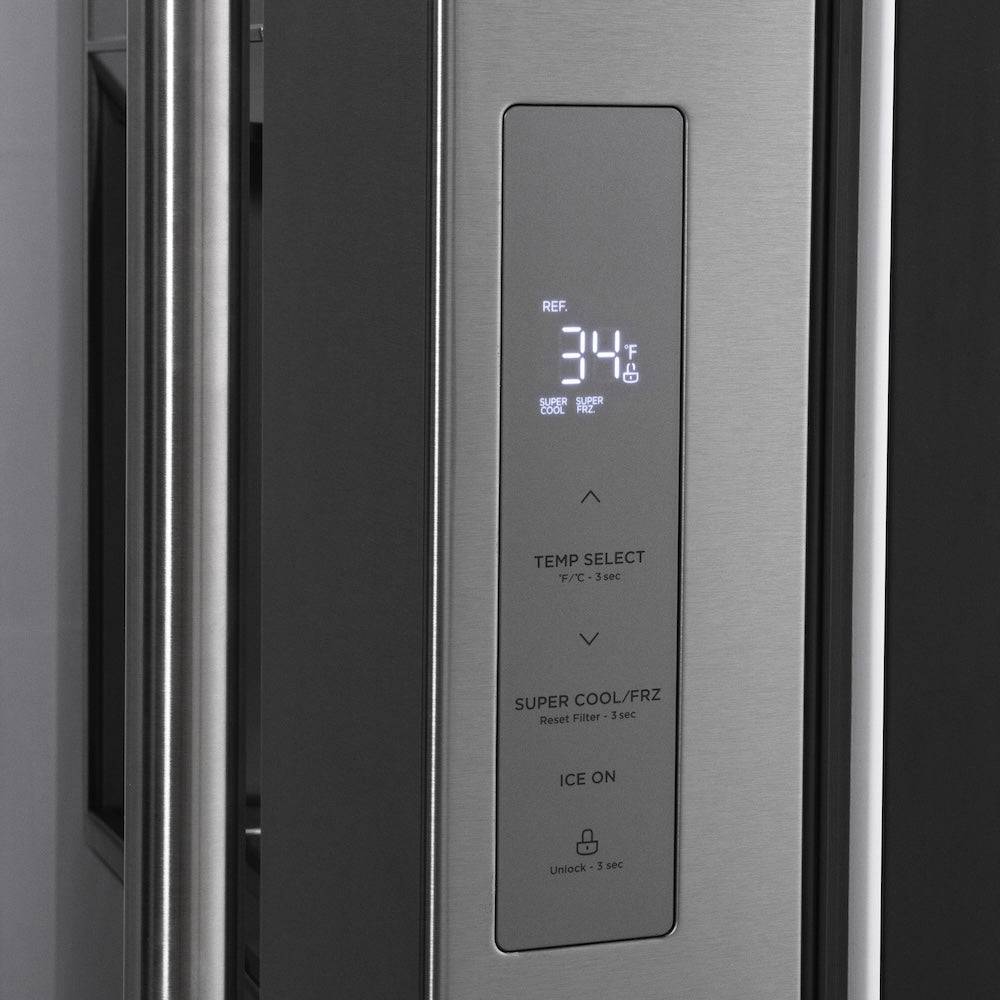 ZLINE 36 in. 28.9 cu. ft. Standard-Depth French Door External Water Dispenser Refrigerator with Dual Ice Maker in Fingerprint-Resistant Stainless Steel (RSM-W-36) - KB&A The Home Improvement Store