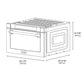 ZLINE Autograph Edition 24" 1.2 cu. ft. Built-in Microwave Drawer in Black Stainless Steel and Champagne Bronze Accents (MWDZ-1-BS-H-CB) - KB&A The Home Improvement Store