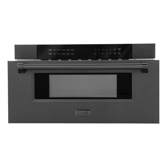 ZLINE 30 in. 1.2 cu. ft. Black Stainless Steel Built-In Microwave Drawer (MWD-30-BS) - KB&A The Home Improvement Store
