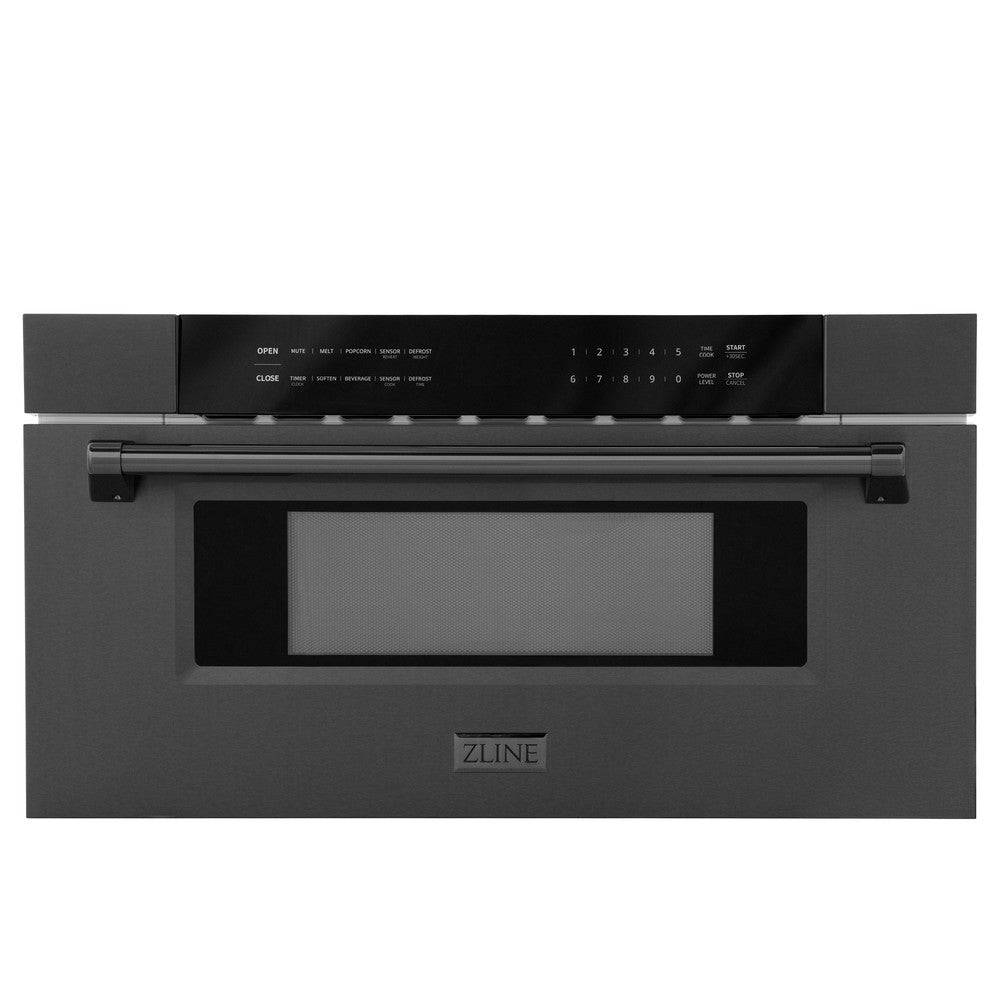 ZLINE 30 in. 1.2 cu. ft. Black Stainless Steel Built-In Microwave Drawer (MWD-30-BS) - KB&A The Home Improvement Store