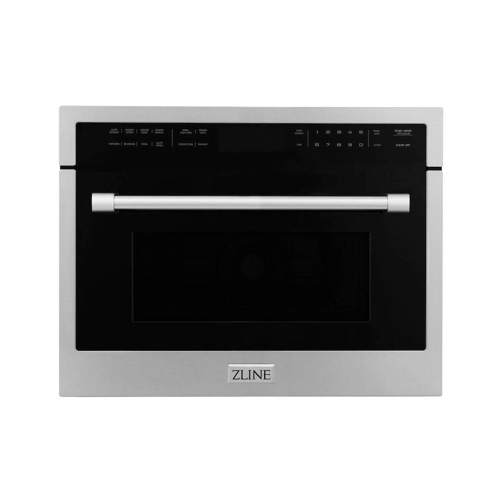 ZLINE 24 in. Built-in Convection Microwave Oven in Stainless Steel with Speed and Sensor Cooking (MWO-24) - KB&A The Home Improvement Store