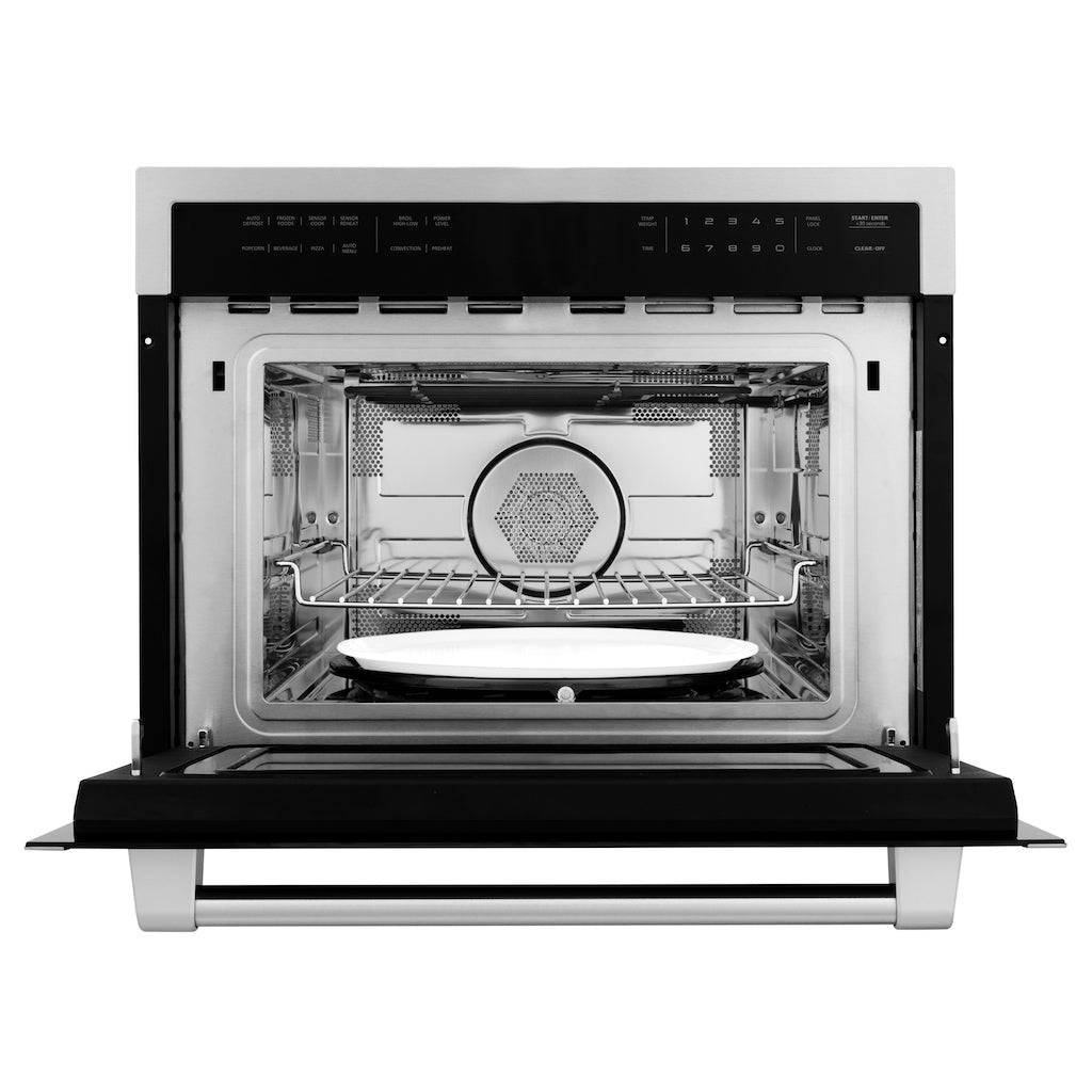 ZLINE 24 in. Built-in Convection Microwave Oven in Stainless Steel with Speed and Sensor Cooking (MWO-24) - KB&A The Home Improvement Store