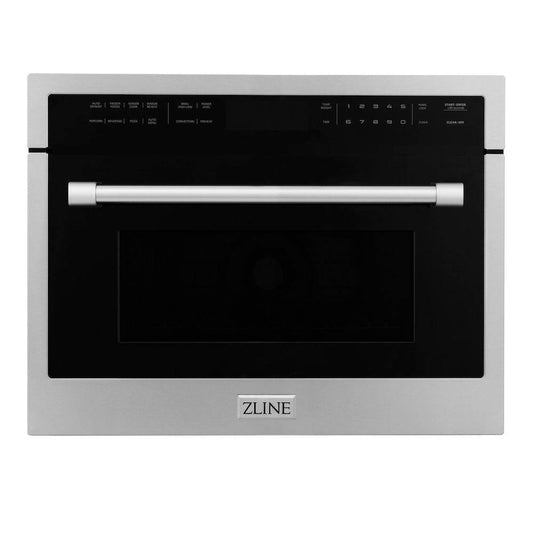 ZLINE 24 in. Built-in Convection Microwave Oven in Stainless Steel with Speed and Sensor Cooking (MWO-24) - KB&A The Home Improvement Store