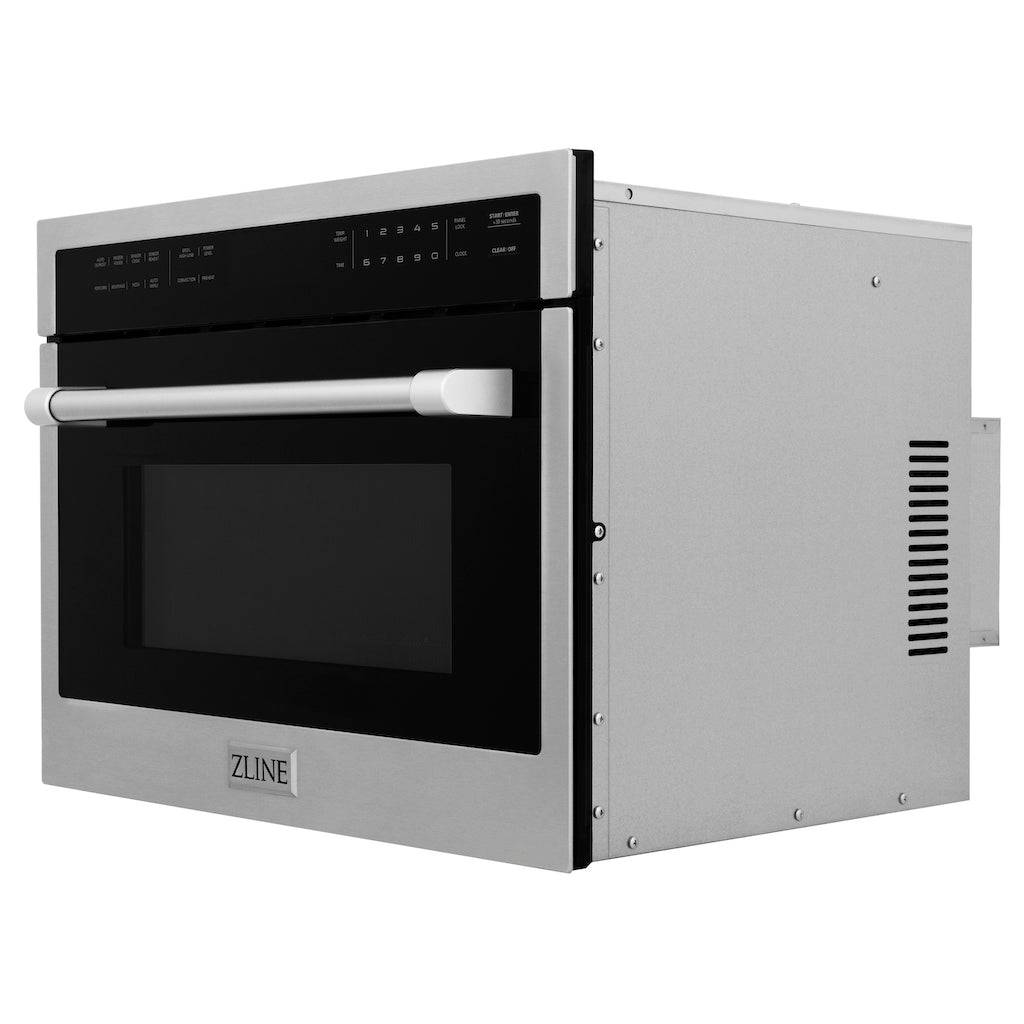 ZLINE 24 in. Built-in Convection Microwave Oven in Stainless Steel with Speed and Sensor Cooking (MWO-24) - KB&A The Home Improvement Store