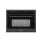 ZLINE 24" 1.6 cu ft. Built-in Convection Microwave Oven in Black Stainless Steel with Speed and Sensor Cooking (MWO-24-BS) - KB&A The Home Improvement Store