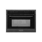 ZLINE 24" 1.6 cu ft. Built-in Convection Microwave Oven in Black Stainless Steel with Speed and Sensor Cooking (MWO-24-BS) - KB&A The Home Improvement Store