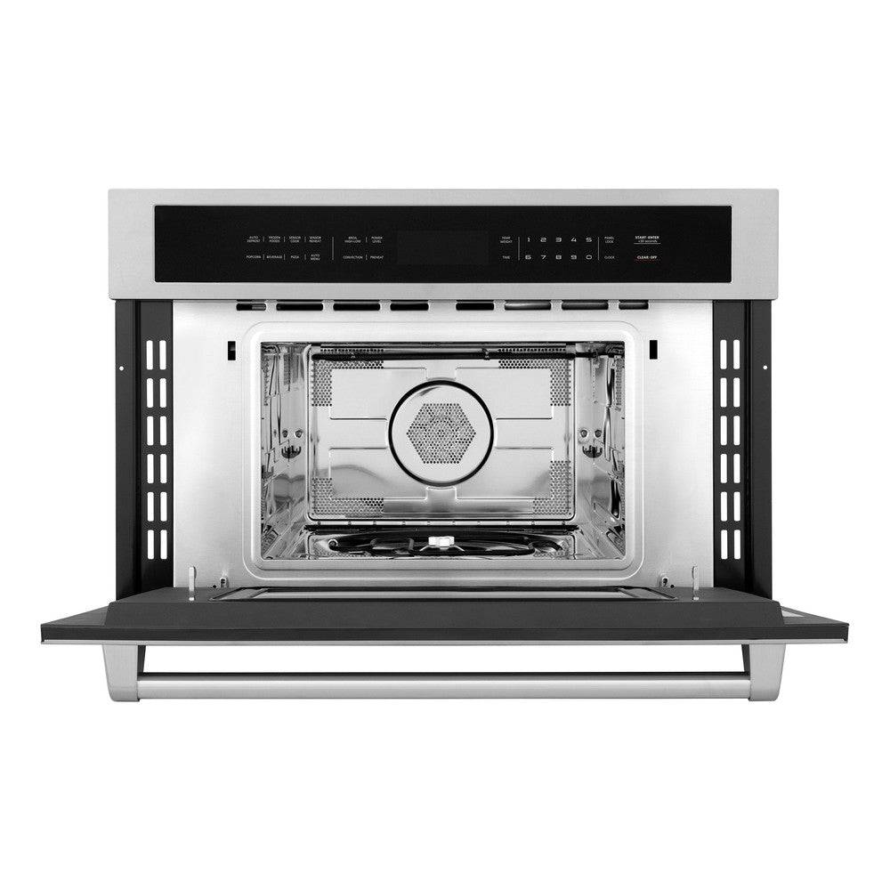 ZLINE 30 in. 1.6 cu ft. Built-in Convection Microwave Oven in Fingerprint Resistant Stainless Steel (MWO-30-SS) - KB&A The Home Improvement Store