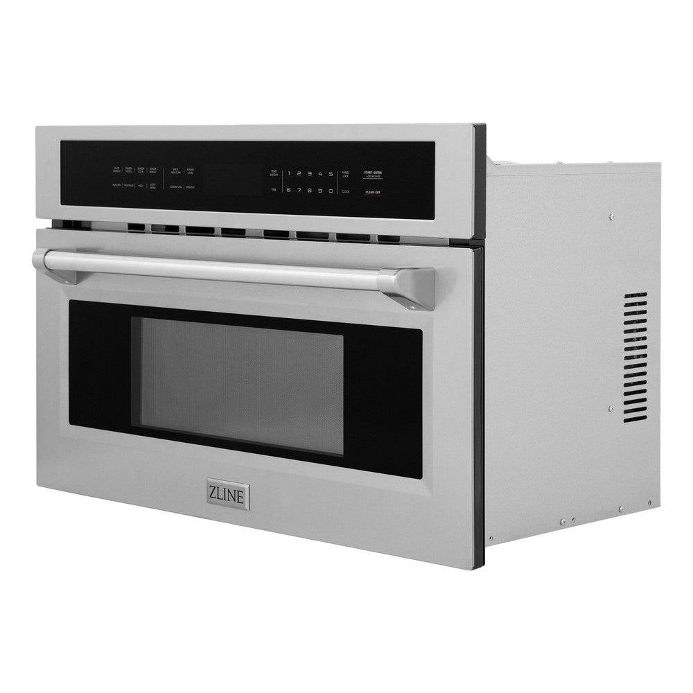 ZLINE 30 in. 1.6 cu ft. Built-in Convection Microwave Oven in Fingerprint Resistant Stainless Steel (MWO-30-SS) - KB&A The Home Improvement Store