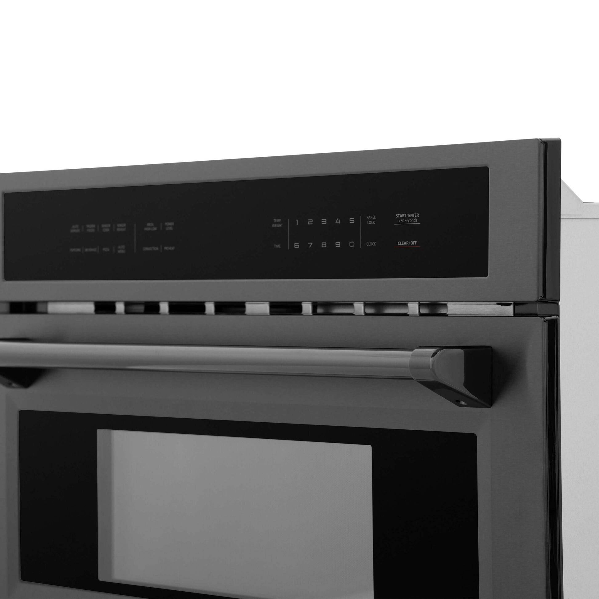 ZLINE 30 in. 1.6 cu ft. Black Stainless Steel Built-in Convection Microwave Oven (MWO-30-BS) - KB&A The Home Improvement Store