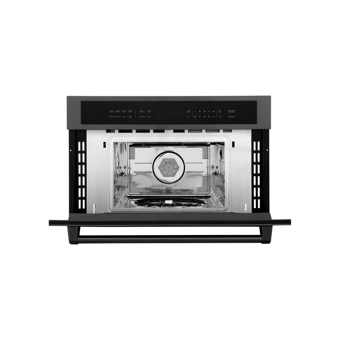 ZLINE 30 in. 1.6 cu ft. Black Stainless Steel Built-in Convection Microwave Oven (MWO-30-BS) - KB&A The Home Improvement Store