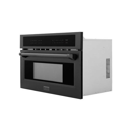 ZLINE 30 in. 1.6 cu ft. Black Stainless Steel Built-in Convection Microwave Oven (MWO-30-BS) - KB&A The Home Improvement Store