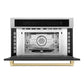 ZLINE 30" Autograph Microwave Oven in DuraSnow Stainless with Champagne Bronze Accents (MWOZ-30-SS-CB) - KB&A The Home Improvement Store