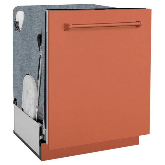 ZLINE 24" Monument Series 3rd Rack Top Touch Control Dishwasher with Stainless Steel Tub, 45dBa (DWMT-C-24) - KB&A The Home Improvement Store