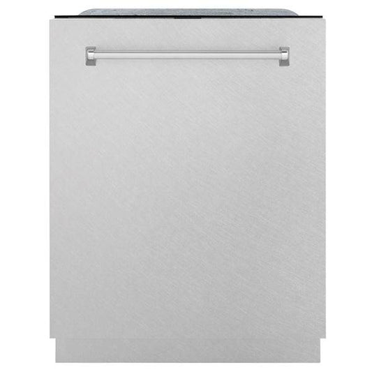 ZLINE 24" Monument Series 3rd Rack Top Touch Control Dishwasher with Stainless Steel Tub, 45dBa (DWMT-SN-24) - KB&A The Home Improvement Store