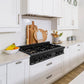 ZLINE 36 in. Porcelain Gas Rangetop in Black Stainless Steel with 6 Gas Brass Burners (RTB-BR-36) - KB&A The Home Improvement Store