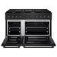 ZLINE 48 in. 6.7 cu. ft. Paramount Double Oven Gas Range in Black Stainless Steel with 8 Brass Burners (SGRB-BR-48) - KB&A The Home Improvement Store