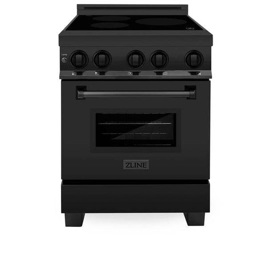 ZLINE 24 in. 2.8 cu. ft. Legacy Induction Range with 4 Element Cooktop and Electric Oven - KB&A The Home Improvement Store
