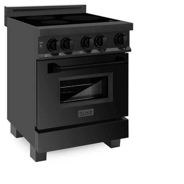 ZLINE 24 in. 2.8 cu. ft. Legacy Induction Range with 4 Element Cooktop and Electric Oven - KB&A The Home Improvement Store