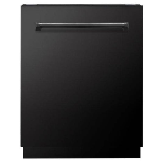 ZLINE 24" Tallac Series 3rd Rack Tall Tub Dishwasher in Black Stainless Steel with Stainless Steel Tub, 51dBa (DWV-BS-24) - KB&A The Home Improvement Store