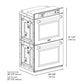 ZLINE 30 in. Professional True Convection Double Wall Oven with Air Fry and Self Clean in Black Stainless Steel (WADB-30) - KB&A The Home Improvement Store
