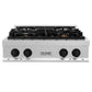 ZLINE Autograph Edition 30 in. Porcelain Rangetop with 4 Gas Burners in DuraSnow® Stainless Steel with Matte Black Accents (RTSZ-30-MB) - KB&A The Home Improvement Store