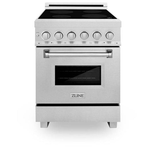 ZLINE 24 in. 2.8 cu. ft. Legacy Induction Range with 4 Element Cooktop and Electric Oven - KB&A The Home Improvement Store