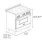 ZLINE 36 in. 4.6 cu. ft. Legacy Induction Range with 5 Element Cooktop and Electric Oven - KB&A The Home Improvement Store