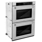 ZLINE 30 in. Professional True Convection Double Wall Oven with Air Fry and Self Clean in DuraSnow® Stainless Steel (WADS-30) - KB&A The Home Improvement Store