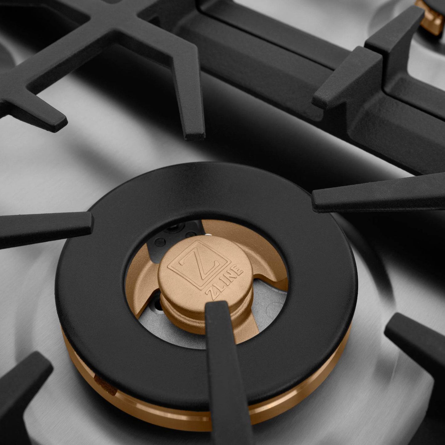 ZLINE 36" Gas Cooktop with 6 Gas Brass Burners (RC-BR-36) - KB&A The Home Improvement Store