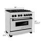 ZLINE 36" Autograph Edition Kitchen Package with Stainless Steel Dual Fuel Range and Range Hood with Matte Black Accents (2AKP-RARH36-MB) - KB&A The Home Improvement Store
