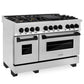 ZLINE 48" Autograph Edition Kitchen Package with Stainless Steel Dual Fuel Range and Range Hood with Matte Black Accents (2AAKP-RRH48-MB) - KB&A The Home Improvement Store