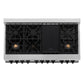 ZLINE 48" Autograph Edition Kitchen Package with Stainless Steel Dual Fuel Range and Range Hood with Matte Black Accents (2AAKP-RRH48-MB) - KB&A The Home Improvement Store