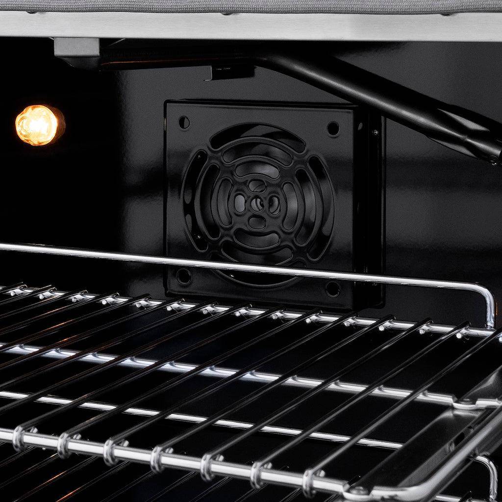 ZLINE 48 in. 6.7 cu. ft. Paramount Double Oven Gas Range in Black Stainless Steel with 8 Brass Burners (SGRB-BR-48) - KB&A The Home Improvement Store