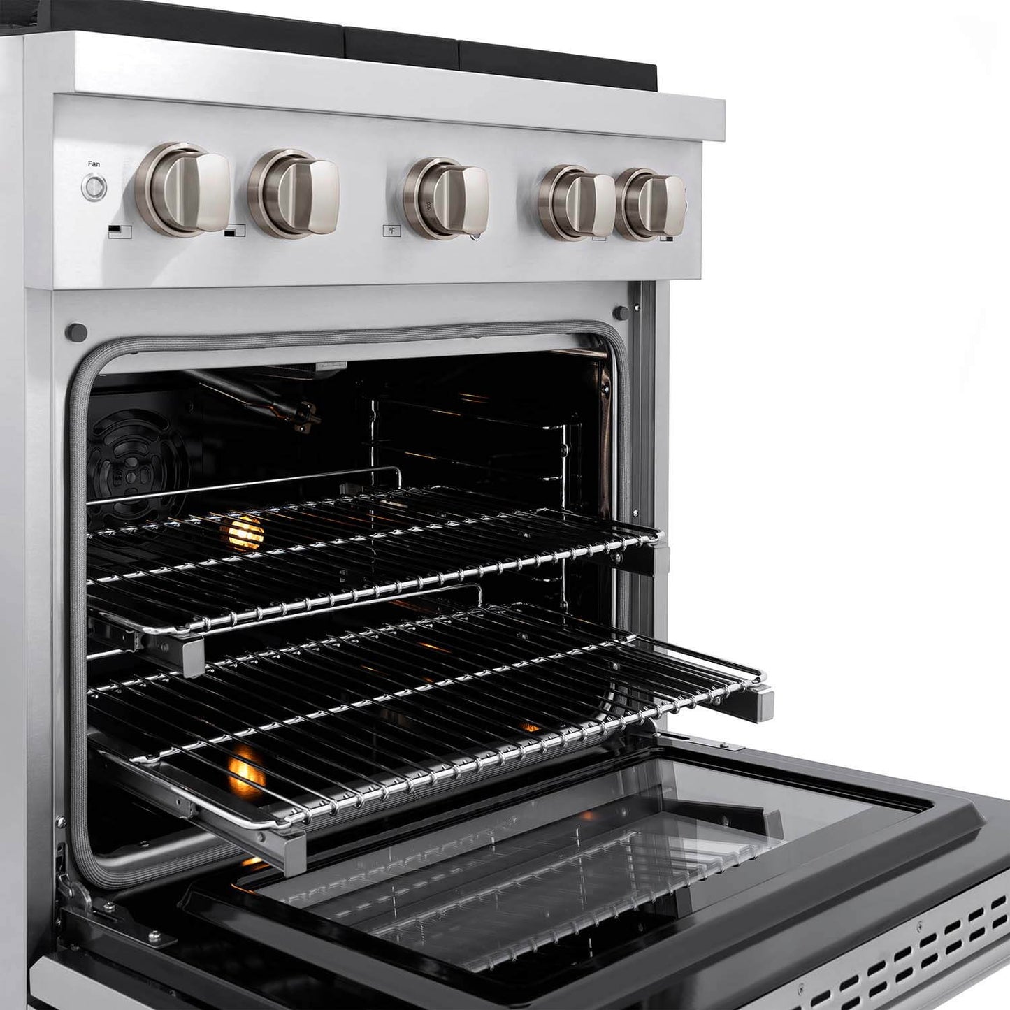 ZLINE 30" Kitchen Package Stainless Steel Gas Range and Over The Range Microwave with Traditional Handle (2KP-SGROTRH30) - KB&A The Home Improvement Store