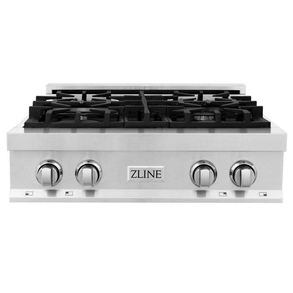 ZLINE 30 in. Porcelain Gas Stovetop with 4 Gas Burners (RT30) - KB&A The Home Improvement Store
