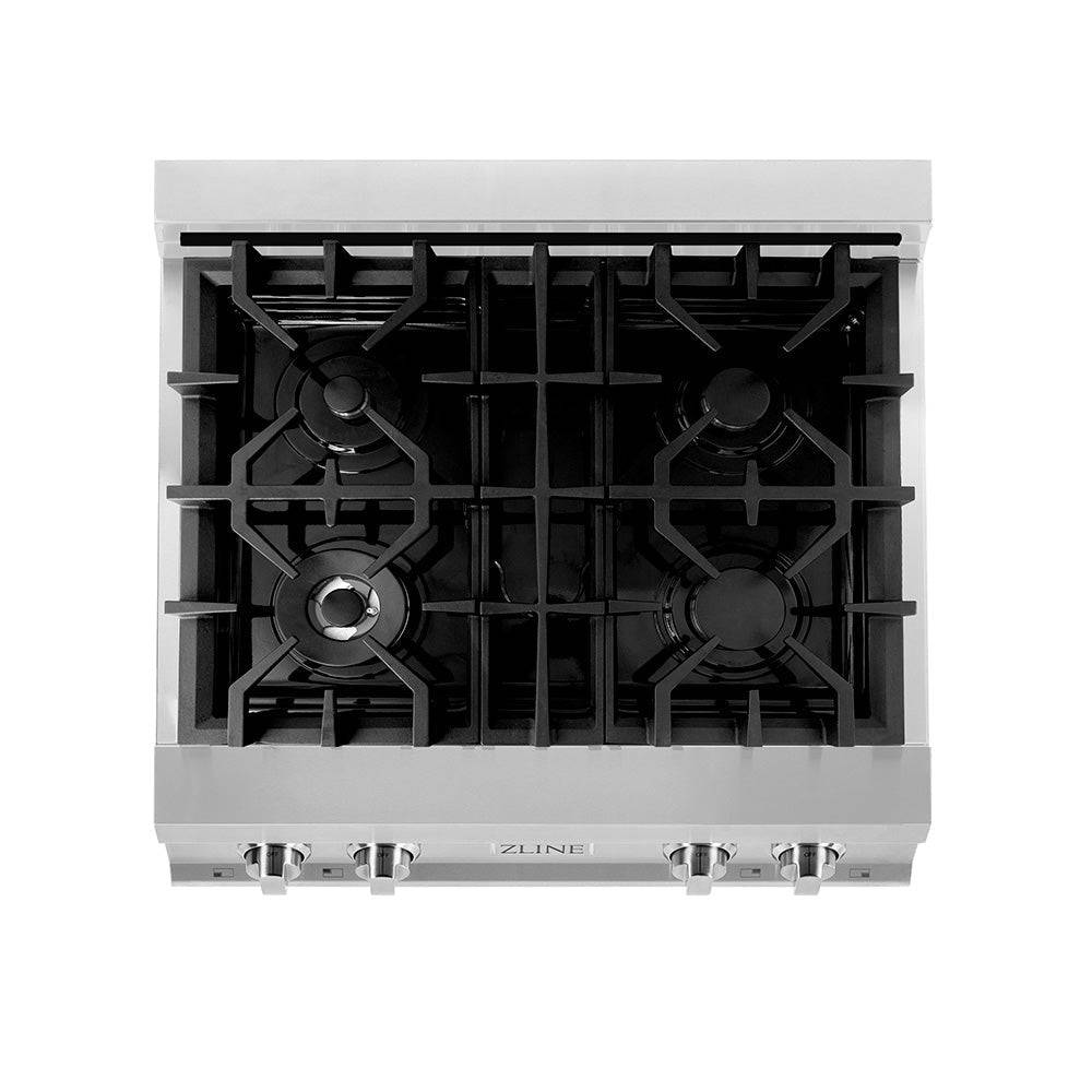 ZLINE 30 in. Porcelain Gas Stovetop with 4 Gas Burners (RT30) - KB&A The Home Improvement Store