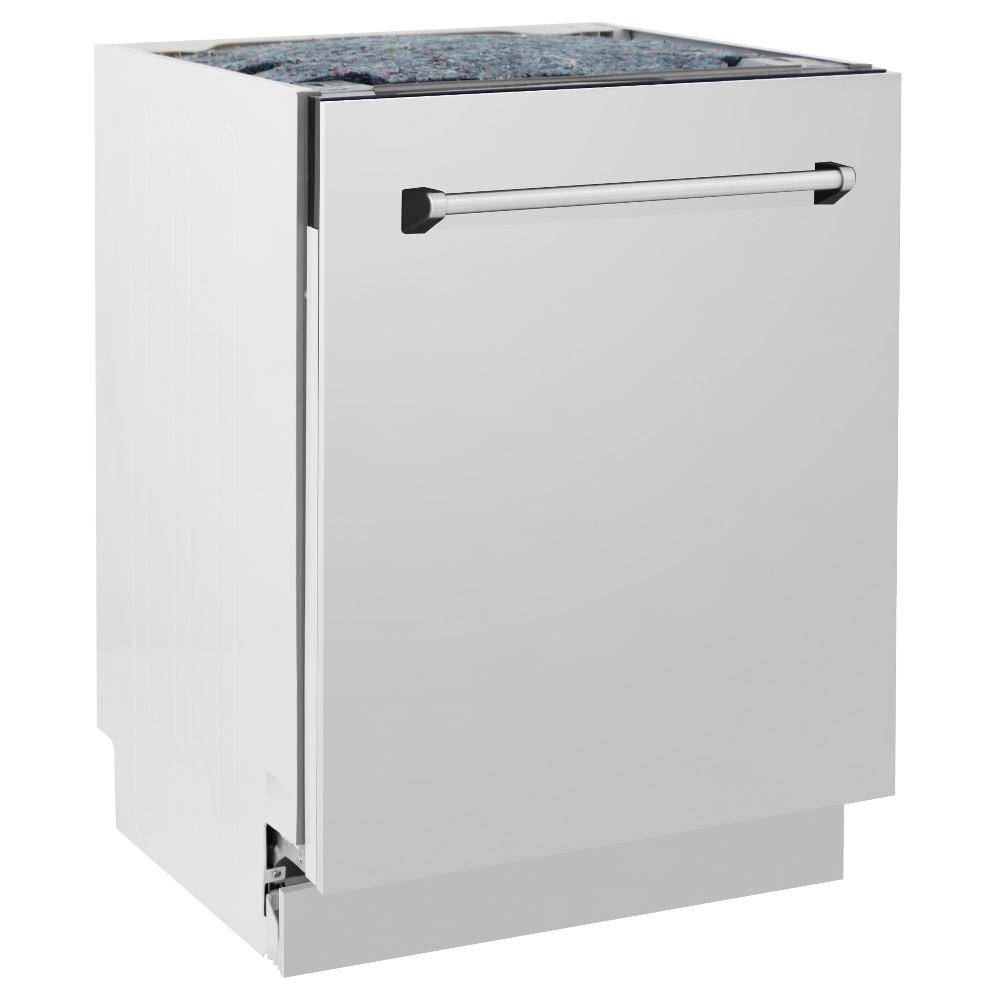 ZLINE 24 in. Tallac Series 3rd Rack Dishwasher in Stainless Steel with Traditional Handle, 51dBa (DWV-304-24) - KB&A The Home Improvement Store