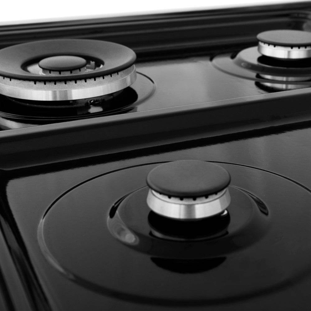 ZLINE 24 in. 2.8 cu. ft. Legacy Dual Fuel Range with 4 Burner Gas Cooktop and Electric Convection Oven in Stainless Steel (RA24) - KB&A The Home Improvement Store