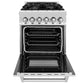 ZLINE 24 in. 2.8 cu. ft. Legacy Dual Fuel Range with 4 Burner Gas Cooktop and Electric Convection Oven in Stainless Steel (RA24) - KB&A The Home Improvement Store