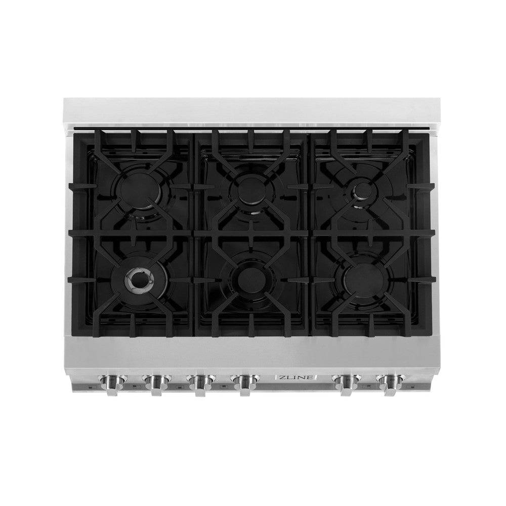 ZLINE 36" Porcelain Gas Stovetop with 6 Gas Burners (RT36) - KB&A The Home Improvement Store