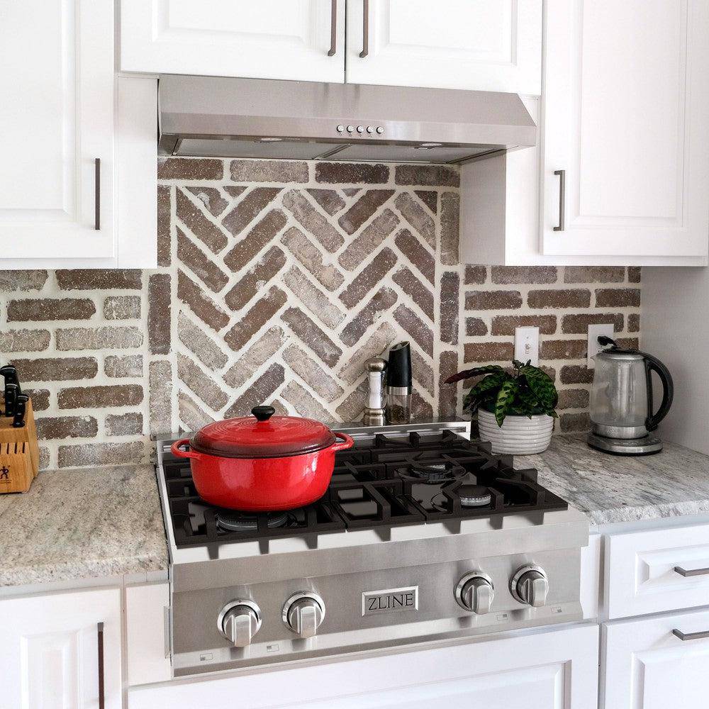 ZLINE 30 in. Porcelain Gas Stovetop with 4 Gas Burners (RT30) - KB&A The Home Improvement Store