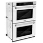 ZLINE 30 in. Professional True Convection Double Wall Oven with Air Fry and Self Clean in Stainless Steel with White Matte Doors (WAD-WM-30) - KB&A The Home Improvement Store