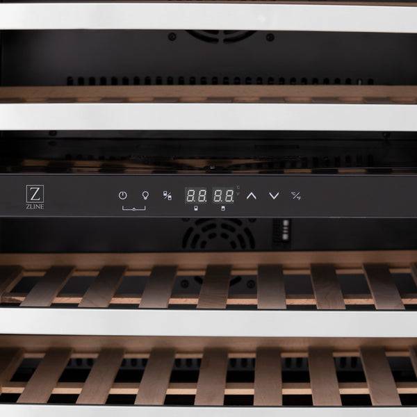 ZLINE 24" Monument Dual Zone 44-Bottle Wine Cooler in Stainless Steel (RWV-UD-24) - KB&A The Home Improvement Store
