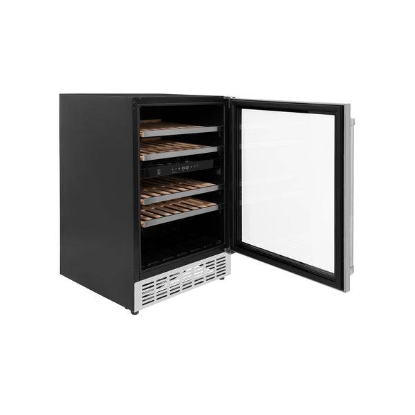 ZLINE 24" Monument Dual Zone 44-Bottle Wine Cooler in Stainless Steel (RWV-UD-24) - KB&A The Home Improvement Store