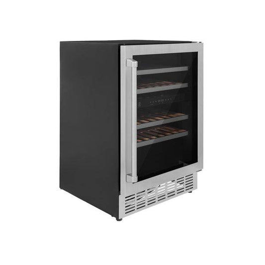 ZLINE 24" Monument Dual Zone 44-Bottle Wine Cooler in Stainless Steel (RWV-UD-24) - KB&A The Home Improvement Store