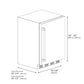 ZLINE Autograph Edition 24 in. Touchstone 151 Can Beverage Fridge With Solid Stainless Steel Door And Matte Black Handle (RBSOZ-ST-24-MB) - KB&A The Home Improvement Store