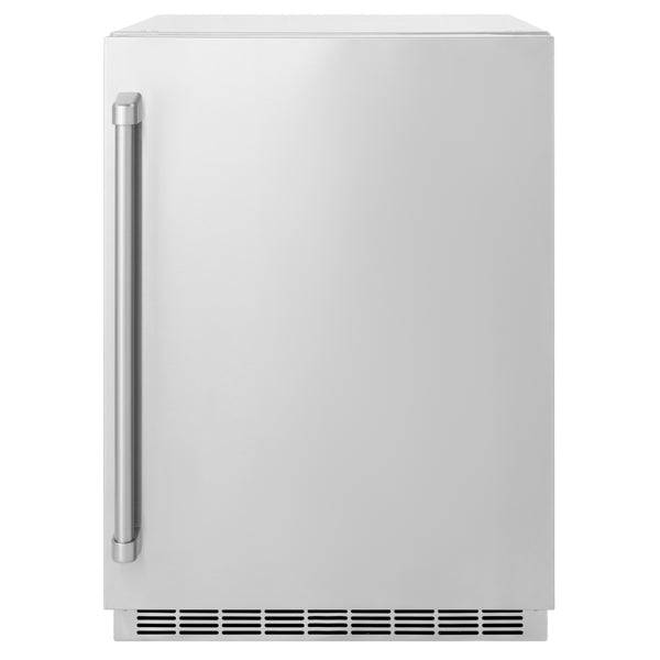 ZLINE 24 in. Touchstone 151 Can Beverage Fridge With Solid Stainless Steel Door (RBSO-ST-24) - KB&A The Home Improvement Store