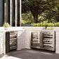 ZLINE 24 in. Touchstone Dual Zone 44 Bottle Wine Cooler With Stainless Steel Glass Door (RWDO-GS-24) - KB&A The Home Improvement Store