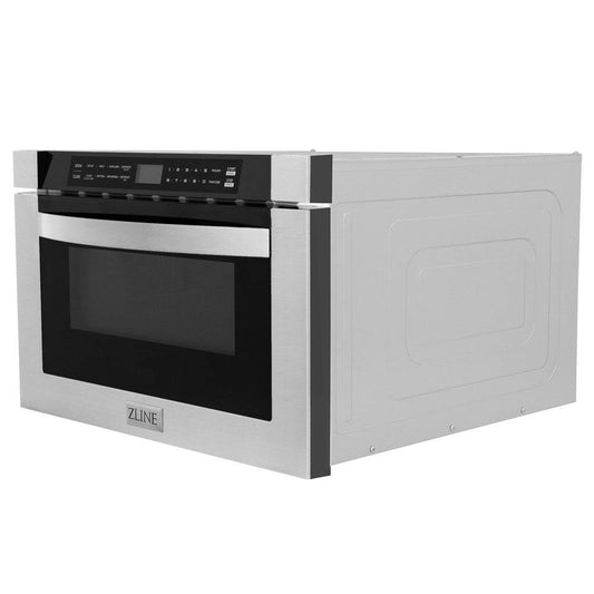 ZLINE 24 in. 1.2 cu. ft. Stainless Steel Built-in Microwave Drawer (MWD-1) - KB&A The Home Improvement Store